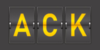 Airport code ACK