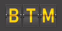 Airport code BTM
