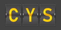 Airport code CYS