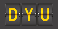 Airport code DYU
