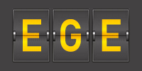 Airport code EGE