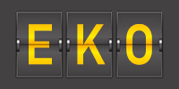 Airport code EKO