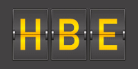 Airport code HBE