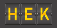 Airport code HEK