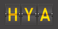 Airport code HYA