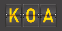 Airport code KOA