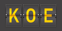 Airport code KOE