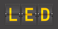 Airport code LED