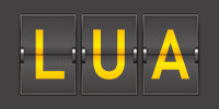 Airport code LUA