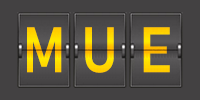 Airport code MUE