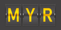 Airport code MYR