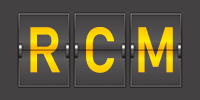 Airport code RCM