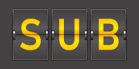 Airport code SUB