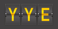 Airport code YYE