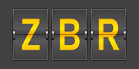 Airport code ZBR